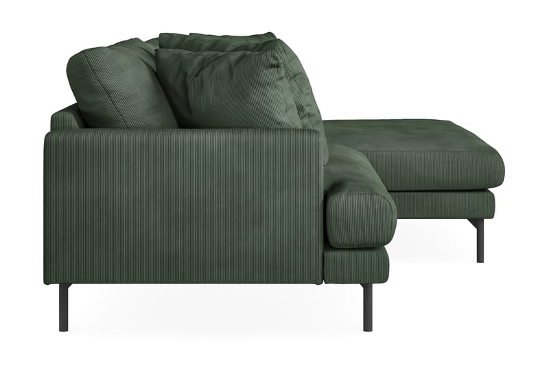 3-seters Divansofa Armunia - Grønn - 3 seters sofa med divan - Sofaer med sjeselong