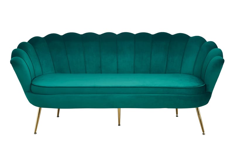 3-seters Fløyelssofa Ladeira Mussla - 3 seter sofa