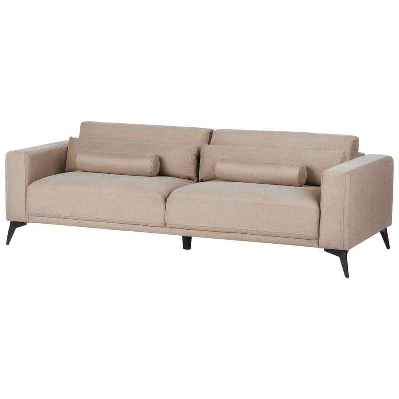 3-seters sofa Ange - Beige, svart/Polyester - Møbler - Sofaer - 3 seter sofa