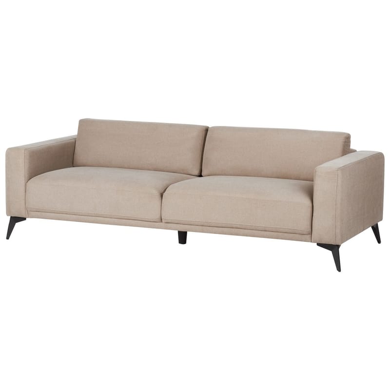 3-seters sofa Ange - Beige, svart/Polyester - Møbler - Sofaer - 3 seter sofa