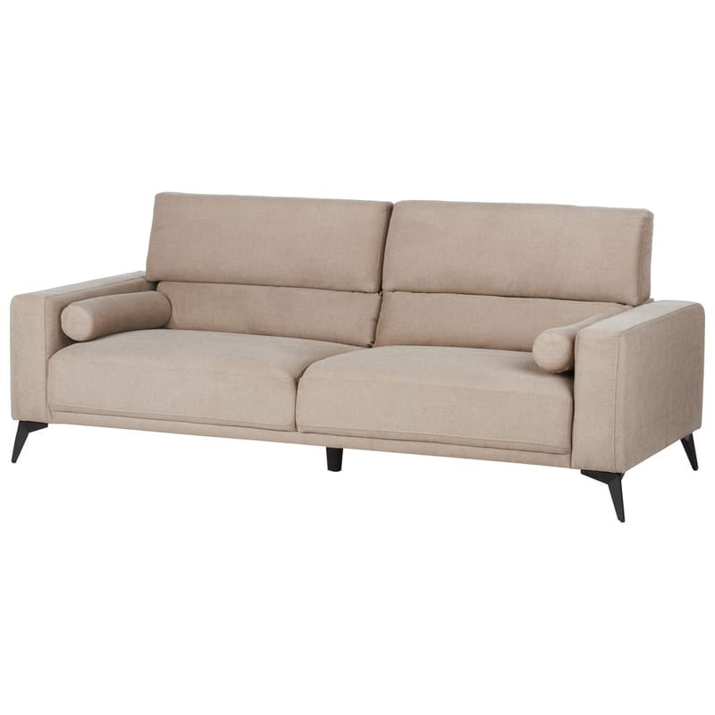 3-seters sofa Ange - Beige, svart/Polyester - Møbler - Sofaer - 3 seter sofa