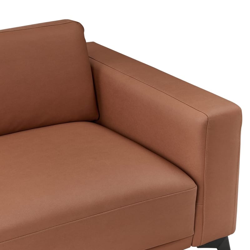 3-seters sofa Ange - Brun, Svart/Vegansk økologisk kunstlær - Møbler - Sofaer - 3 seter sofa