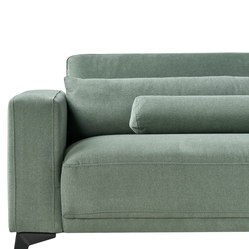 3-seters sofa Ange - Grønn, Svart/Polyester - Møbler - Sofaer - 3 seter sofa