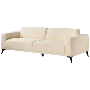3-seters sofa Ange - Hvit, Svart/Bouclé - Møbler - Sofaer - 3 seter sofa