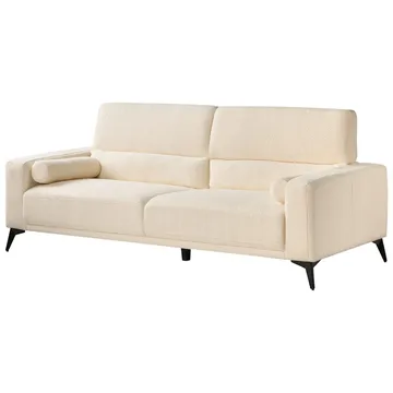 3-seters sofa Ange - Hvit, Svart/Bouclé - Møbler - Sofaer - 3 seter sofa