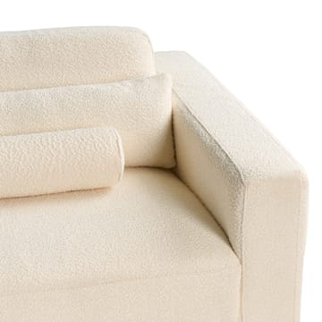 3-seters sofa Ange - Hvit, Svart/Bouclé - Møbler - Sofaer - 3 seter sofa