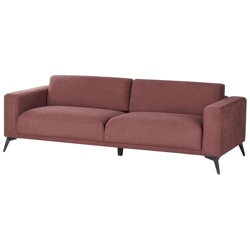 3-seters sofa Ange - Rød, Svart/Polyester - Møbler - Sofaer - 3 seter sofa