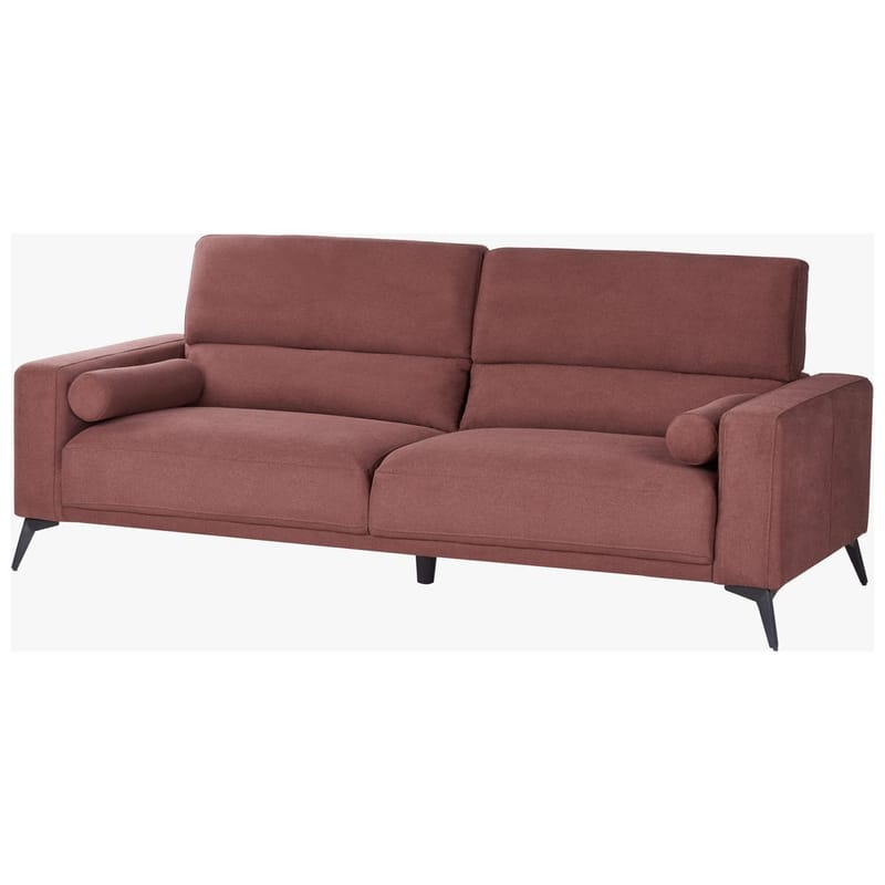3-seters sofa Ange - Rød, Svart/Polyester - Møbler - Sofaer - 3 seter sofa