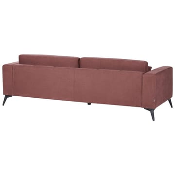 3-seters sofa Ange - Rød, Svart/Polyester - Møbler - Sofaer - 3 seter sofa