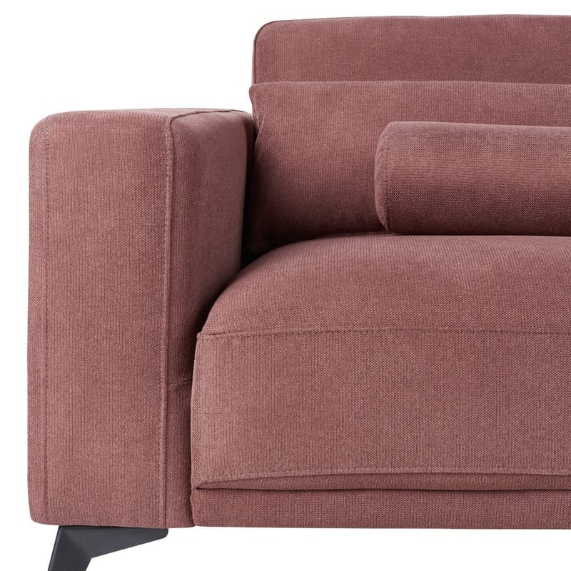 3-seters sofa Ange - Rød, Svart/Polyester - Møbler - Sofaer - 3 seter sofa