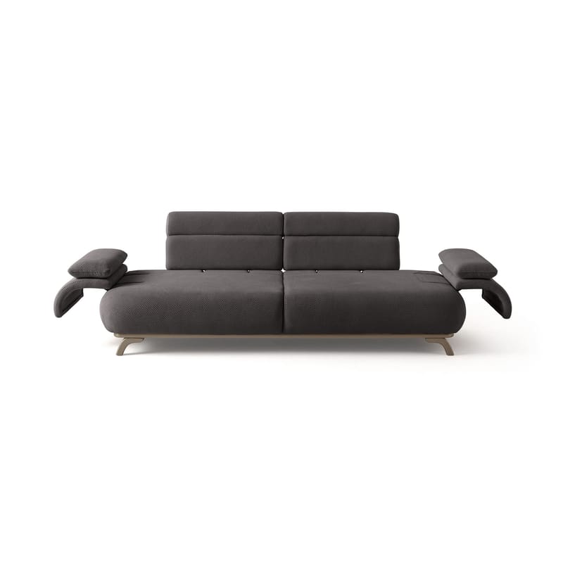 3-seters sofa Atelier Del Sofa Bonjo Silver (246 x 81 x 97 cm) Antrasitt - Antrasitt - Møbler - Sofaer - 3 seter sofa
