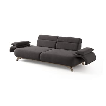 3-seters sofa Atelier Del Sofa Bonjo Silver (246 x 81 x 97 cm) Antrasitt - Antrasitt - Møbler - Sofaer - 3 seter sofa