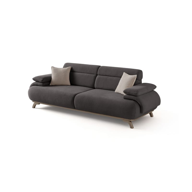 3-seters sofa Atelier Del Sofa Bonjo Silver (246 x 81 x 97 cm) Antrasitt - Antrasitt - Møbler - Sofaer - 3 seter sofa