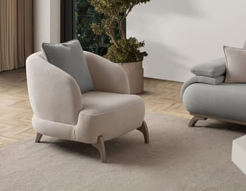 3-seters sofa Atelier Del Sofa Bonjo Silver (246 x 81 x 97 cm) Grå - Grå - Møbler - Sofaer - 3 seter sofa