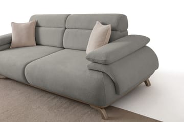 3-seters sofa Atelier Del Sofa Bonjo Silver (246 x 81 x 97 cm) Grå - Grå - Møbler - Sofaer - 3 seter sofa
