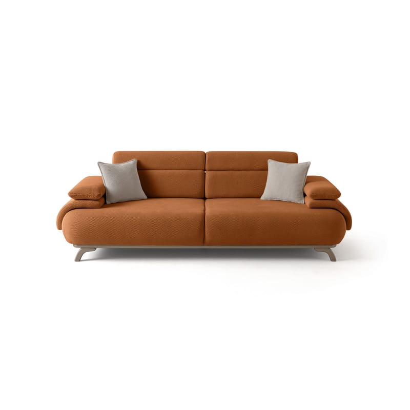 3-seters sofa Atelier Del Sofa Bonjo Silver (246 x 81 x 97 cm) Tile Red - Teglsteinrød - Møbler - Sofaer - 3 seter sofa