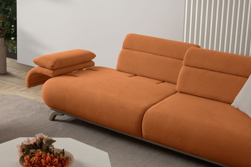 3-seters sofa Atelier Del Sofa Bonjo Silver (246 x 81 x 97 cm) Tile Red - Teglsteinrød - Møbler - Sofaer - 3 seter sofa