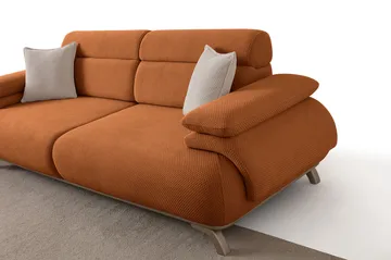3-seters sofa Atelier Del Sofa Bonjo Silver (246 x 81 x 97 cm) Tile Red - Teglsteinrød - Møbler - Sofaer - 3 seter sofa