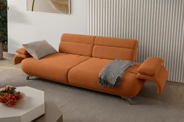 3-seters sofa Atelier Del Sofa Bonjo Silver (246 x 81 x 97 cm) Tile Red - Teglsteinrød - Møbler - Sofaer - 3 seter sofa