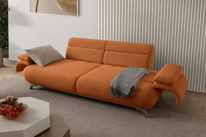 3-seters sofa Atelier Del Sofa Bonjo Silver (246 x 81 x 97 cm) Tile Red - Teglsteinrød - Møbler - Sofaer - 3 seter sofa