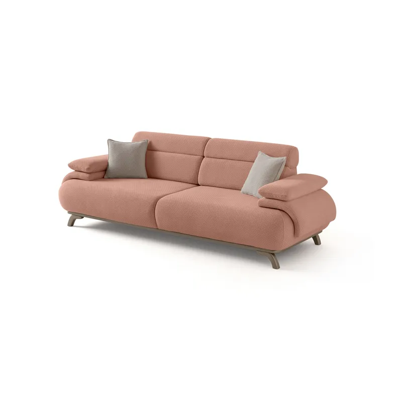 3-seters sofa Atelier Del Sofa Bonjo Silver (246 x 81 x 97 cm) Pudder, Pudder