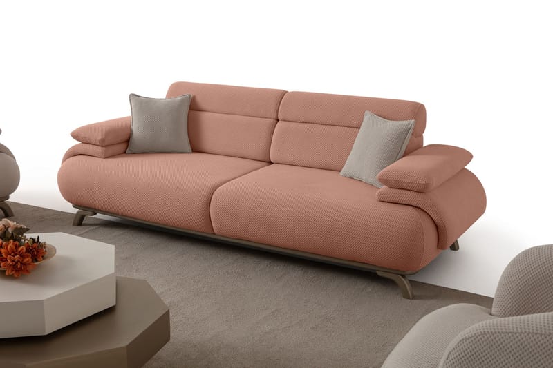 3-seters sofa Atelier Del Sofa Bonjo Silver (246 x 81 x 97 cm) Pudder - Pudder - Møbler - Sofaer - 3 seter sofa