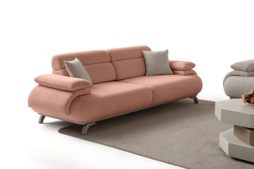 3-seters sofa Atelier Del Sofa Bonjo Silver (246 x 81 x 97 cm) Pudder - Pudder - Møbler - Sofaer - 3 seter sofa