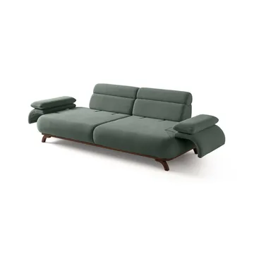 3-seters sofa Atelier Del Sofa Bonjo Walnut (246 x 81 x 97 cm) Grønn - Grønn - Møbler - Sofaer - 3 seter sofa