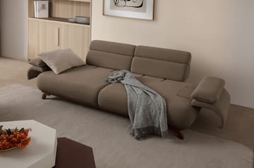 3-seters sofa Atelier Del Sofa Bonjo Walnut (246 x 81 x 97 cm) Jord - Jord - Møbler - Sofaer - 3 seter sofa