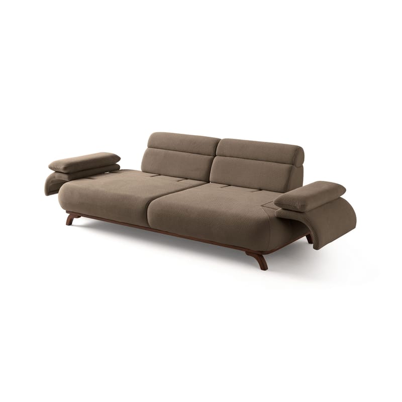3-seters sofa Atelier Del Sofa Bonjo Walnut (246 x 81 x 97 cm) Jord - Jord - Møbler - Sofaer - 3 seter sofa