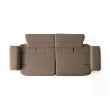 3-seters sofa Atelier Del Sofa Bonjo Walnut (246 x 81 x 97 cm) Jord - Jord - Møbler - Sofaer - 3 seter sofa