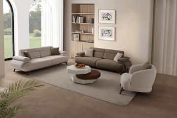 3-seters sofa Atelier Del Sofa Bonjo Walnut (246 x 81 x 97 cm) Jord - Jord - Møbler - Sofaer - 3 seter sofa