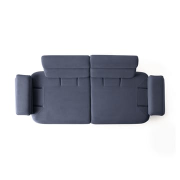 3-seters sofa Atelier Del Sofa Bonjo Walnut (246 x 81 x 97 cm) Navy Blue - Marineblå - Møbler - Sofaer - 3 seter sofa