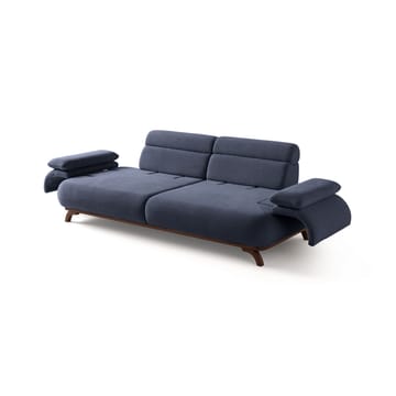 3-seters sofa Atelier Del Sofa Bonjo Walnut (246 x 81 x 97 cm) Navy Blue - Marineblå - Møbler - Sofaer - 3 seter sofa