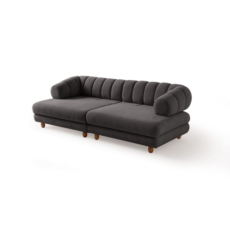3-seters sofa Atelier Del Sofa Gloria (240 x 80 x 95 cm) Antrasitt - Antrasitt - Møbler - Sofaer - 3 seter sofa