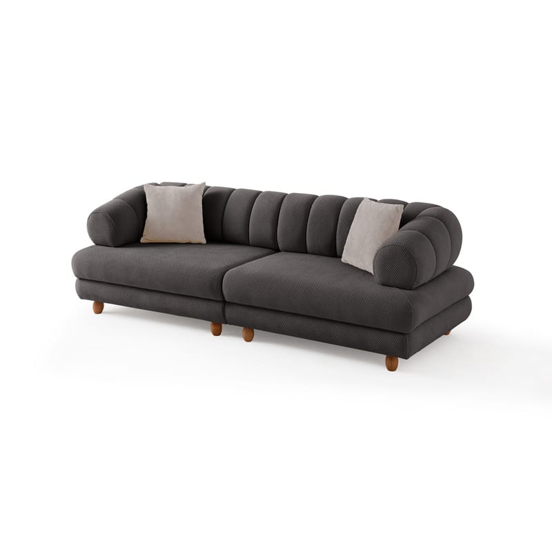 3-seters sofa Atelier Del Sofa Gloria (240 x 80 x 95 cm) Antrasitt, Antrasitt