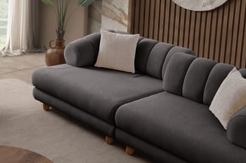 3-seters sofa Atelier Del Sofa Gloria (240 x 80 x 95 cm) Antrasitt - Antrasitt - Møbler - Sofaer - 3 seter sofa