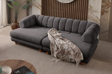 3-seters sofa Atelier Del Sofa Gloria (240 x 80 x 95 cm) Antrasitt - Antrasitt - Møbler - Sofaer - 3 seter sofa