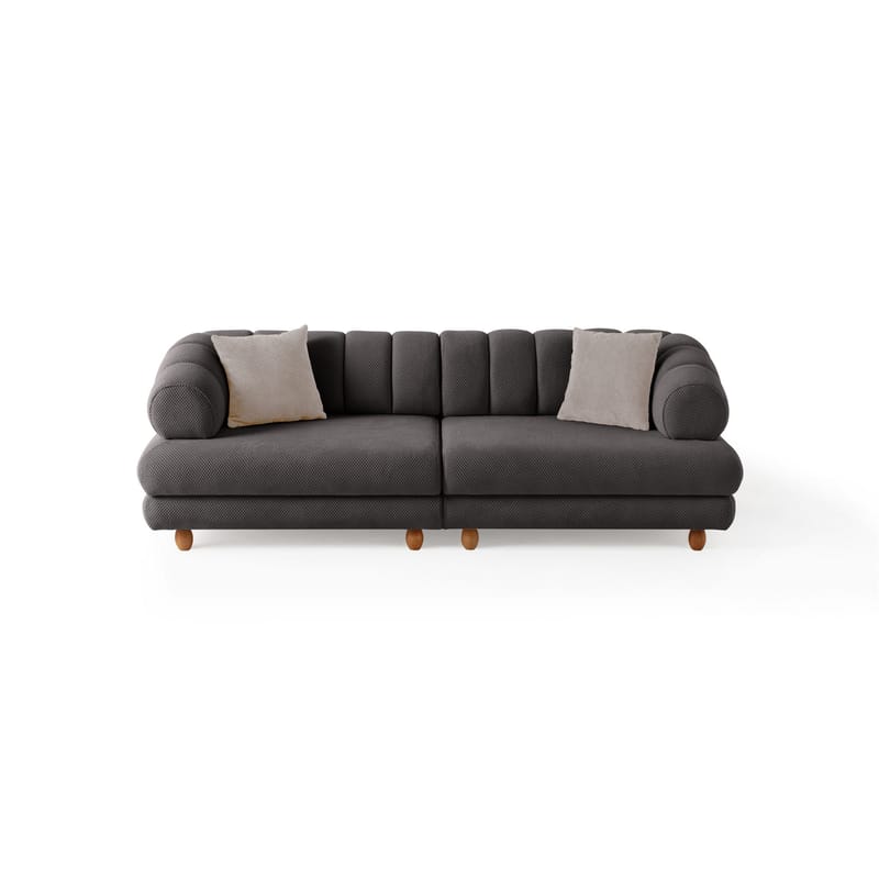 3-seters sofa Atelier Del Sofa Gloria (240 x 80 x 95 cm) Antrasitt - Antrasitt - Møbler - Sofaer - 3 seter sofa