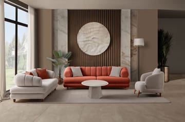 3-seters sofa Atelier Del Sofa Gloria (240 x 80 x 95 cm) Tile Red - Tile Red - Møbler - Sofaer - 3 seter sofa