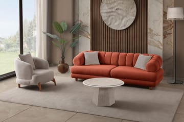 3-seters sofa Atelier Del Sofa Gloria (240 x 80 x 95 cm) Tile Red - Tile Red - Møbler - Sofaer - 3 seter sofa