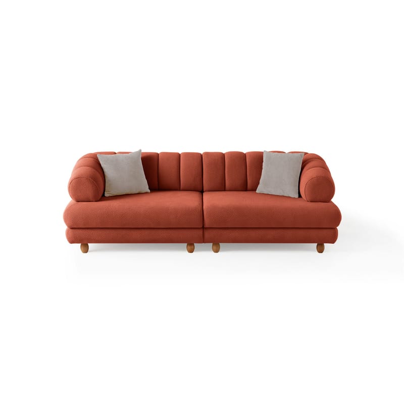 3-seters sofa Atelier Del Sofa Gloria (240 x 80 x 95 cm) Tile Red - Tile Red - Møbler - Sofaer - 3 seter sofa