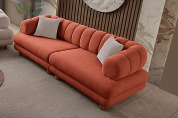 3-seters sofa Atelier Del Sofa Gloria (240 x 80 x 95 cm) Tile Red - Tile Red - Møbler - Sofaer - 3 seter sofa