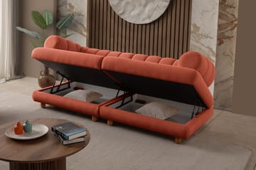 3-seters sofa Atelier Del Sofa Gloria (240 x 80 x 95 cm) Tile Red - Tile Red - Møbler - Sofaer - 3 seter sofa