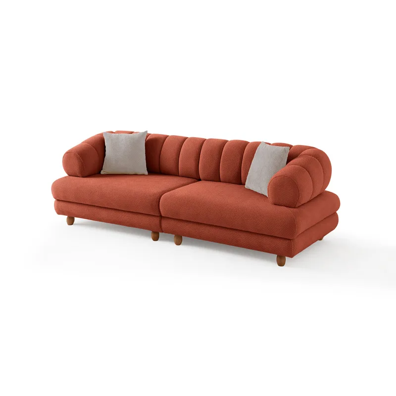 3-seters sofa Atelier Del Sofa Gloria (240 x 80 x 95 cm) Tile Red - Tile Red - Møbler - Sofaer - 3 seter sofa
