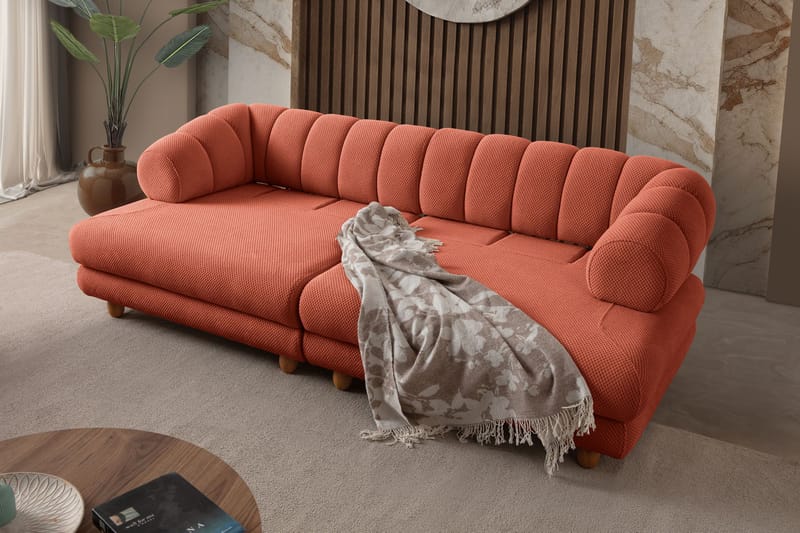 3-seters sofa Atelier Del Sofa Gloria (240 x 80 x 95 cm) Tile Red - Tile Red - Møbler - Sofaer - 3 seter sofa