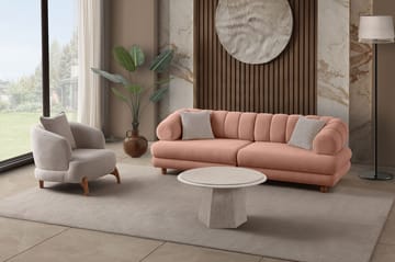 3-seters sofa Atelier Del Sofa Gloria (240 x 80 x 95 cm) Pudder - Pudder - Møbler - Sofaer - 3 seter sofa