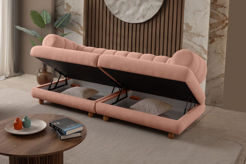 3-seters sofa Atelier Del Sofa Gloria (240 x 80 x 95 cm) Pudder - Pudder - Møbler - Sofaer - 3 seter sofa