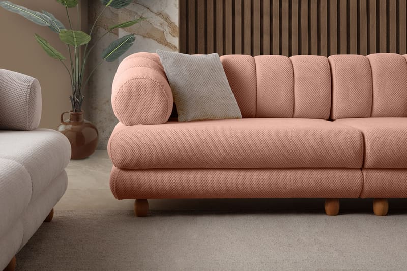 3-seters sofa Atelier Del Sofa Gloria (240 x 80 x 95 cm) Pudder - Pudder - Møbler - Sofaer - 3 seter sofa