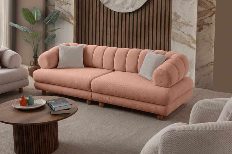 3-seters sofa Atelier Del Sofa Gloria (240 x 80 x 95 cm) Pudder - Pudder - Møbler - Sofaer - 3 seter sofa